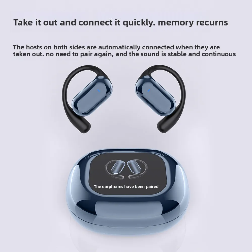 

Advanced Bluetooth Wireless Open Non-In Ear Earphones with LCD Display and AI Translation Feature wireless bluetooth headphones