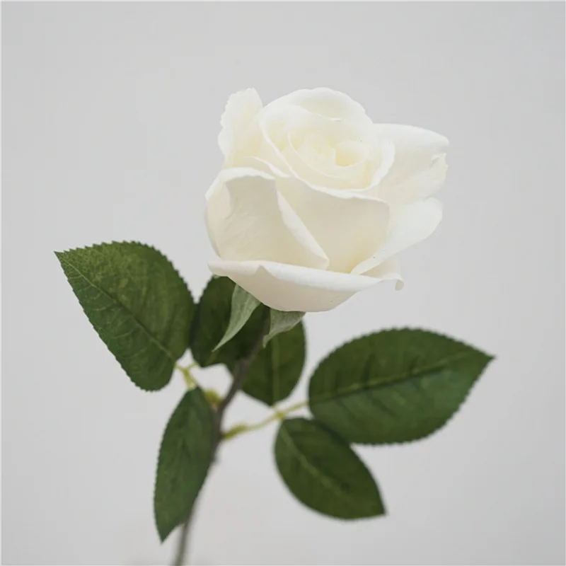 10 Stück Handgefühl-ähnliche, feuchtigkeitsspendende Rosen, künstliche Blumen, Brautstrauß, Hochzeitsdekoration, Rosenblumen, Hochzeitsfeier, Heimdekoration – Detail 2