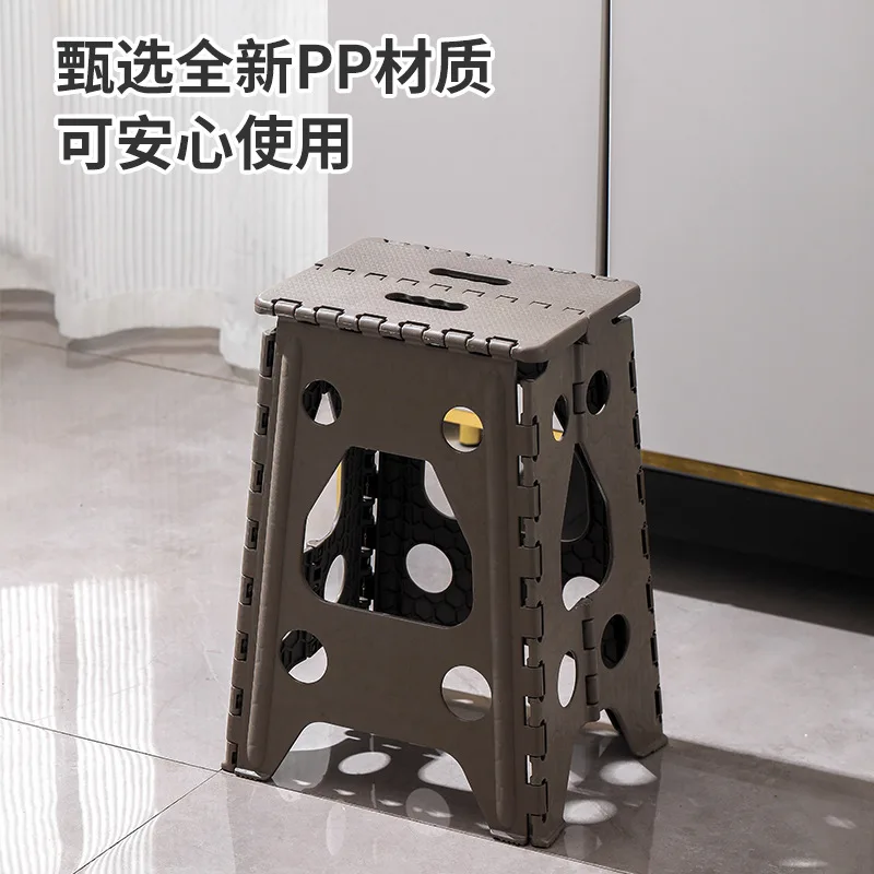 Foldable Stool Stall Chair Fishing Outdoor Camping Portable Household Plastic Folding Small Bench