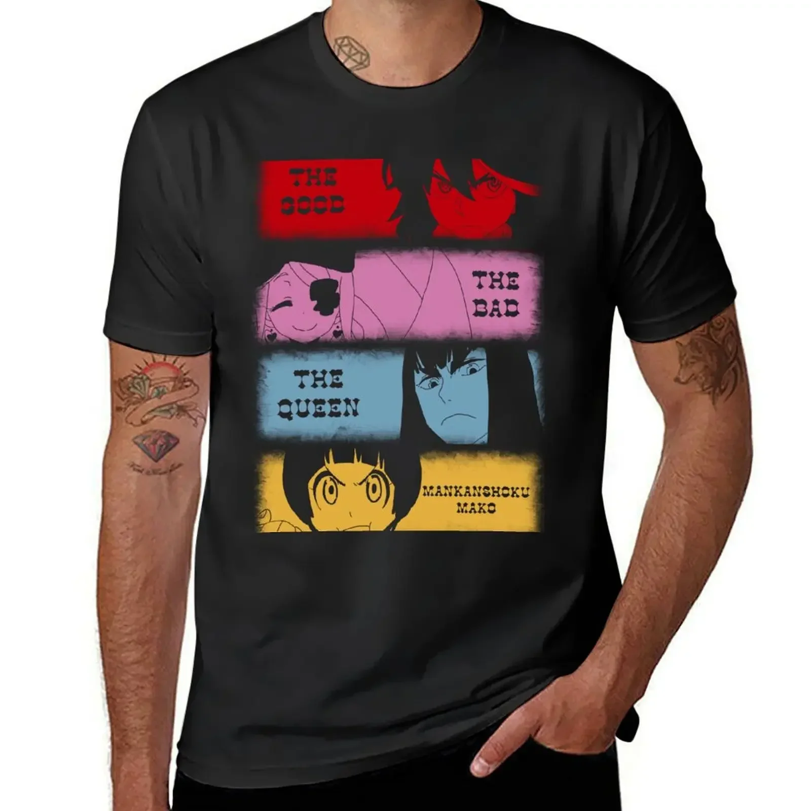 

The good, The Bad, The Queen & Mankanshoku Mako T-Shirt quick-drying vintage clothes plain t shirts men