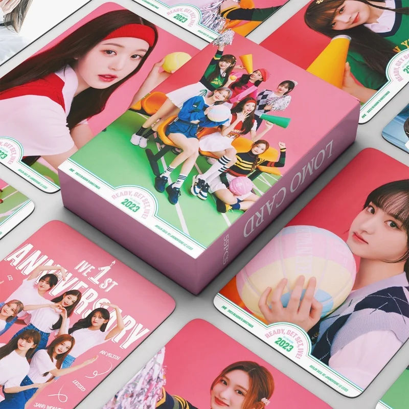 55PCS/Set KPOP kpo New Album kpop kpopLOVE DIVE ELEVEN Photo Cards Collection Postercard Photocard LOMO Card for Fans Collection