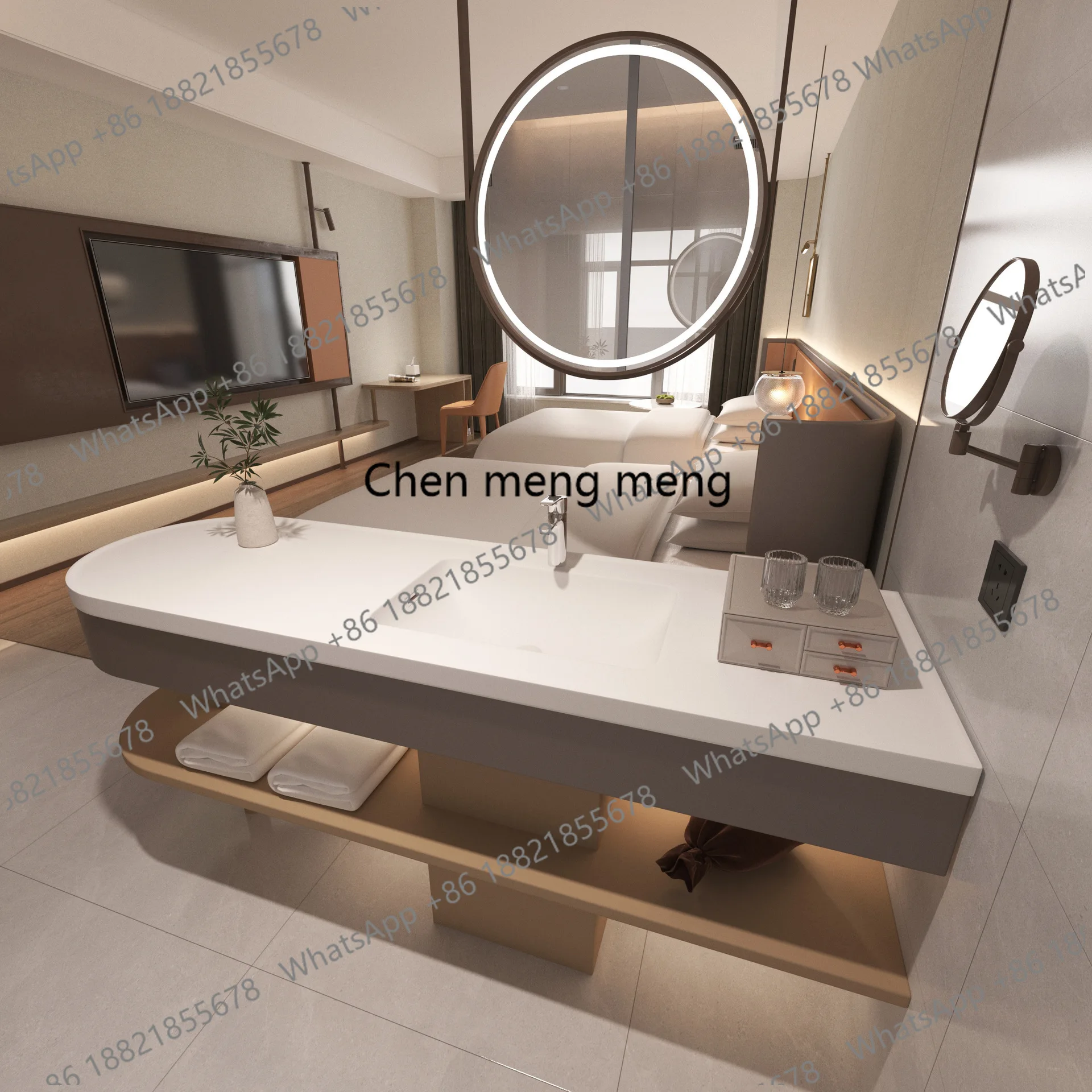 wash basin seamless artificial stone integrated basin acrylic suspended arc middle island wash basin