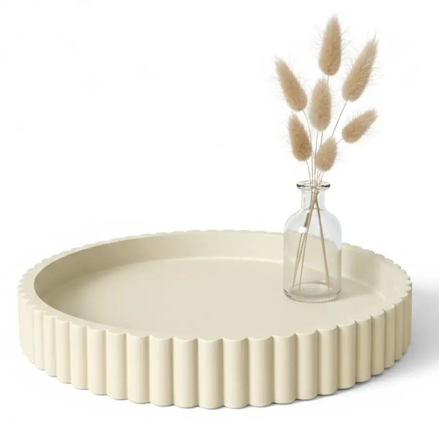 Round Concrete Tray…