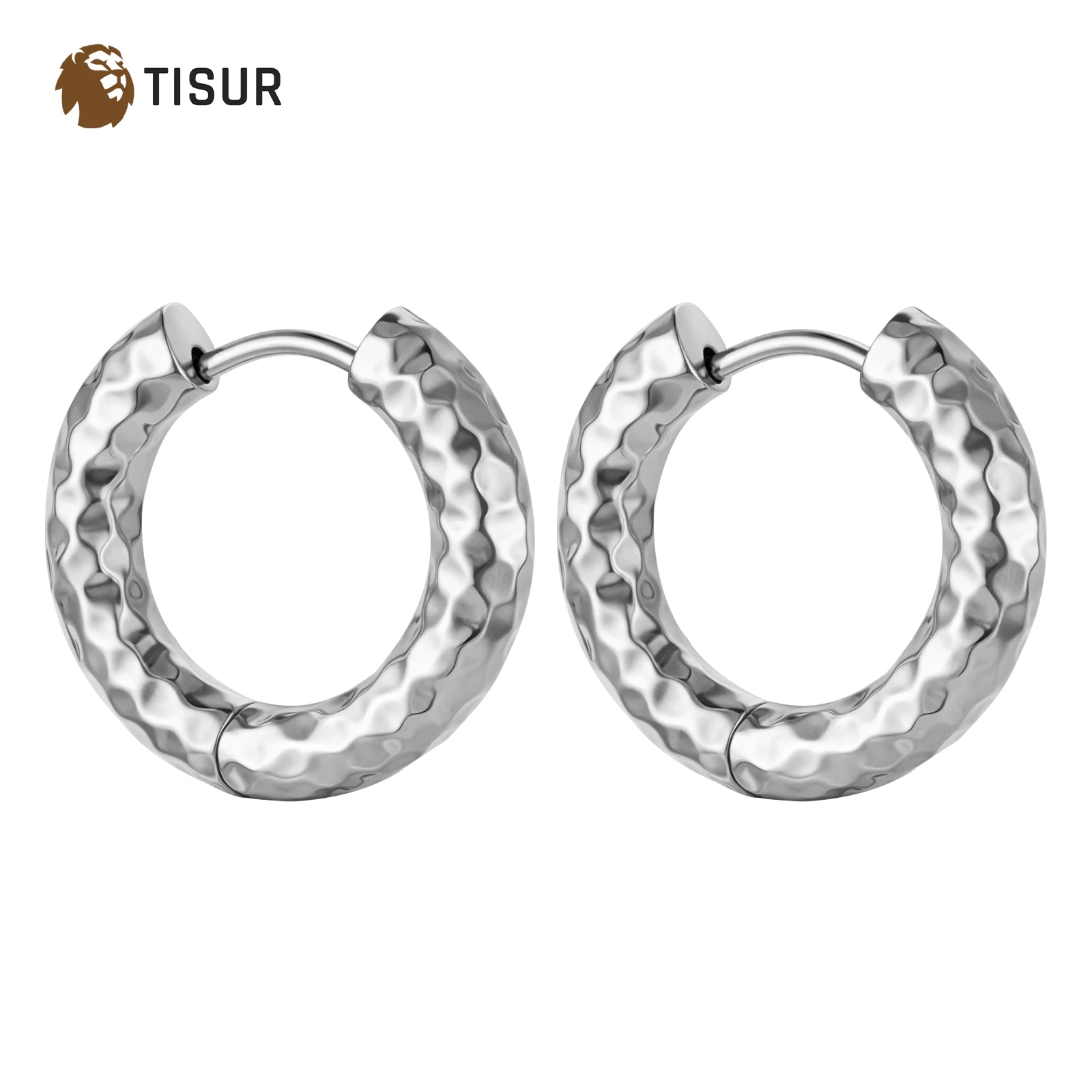 

Серьги TISUR из титанового сплава, простые, серебристого цвета, нежные для чувствительных ушей, комфортные аксессуары для ушей