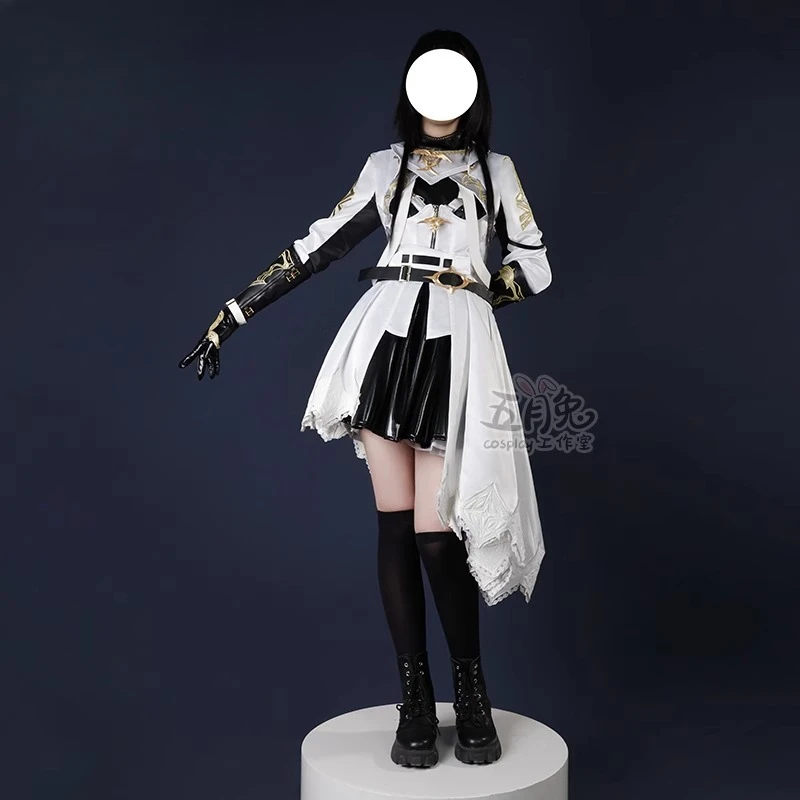 

Black Bright Silver Skirt Suit Game Love and Deepspace Cosplay Costume Love and Deepspace Heroine Cosplay Clothing Carnival Suit