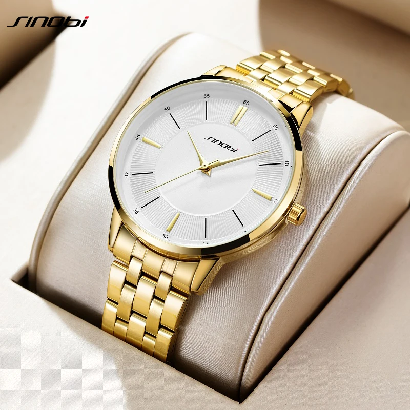 SINOBI Luxury Men's Watches Fashion Design Man Quartz Wristwatches Casual Business for Male Best Gifst Clock relogios masculinos