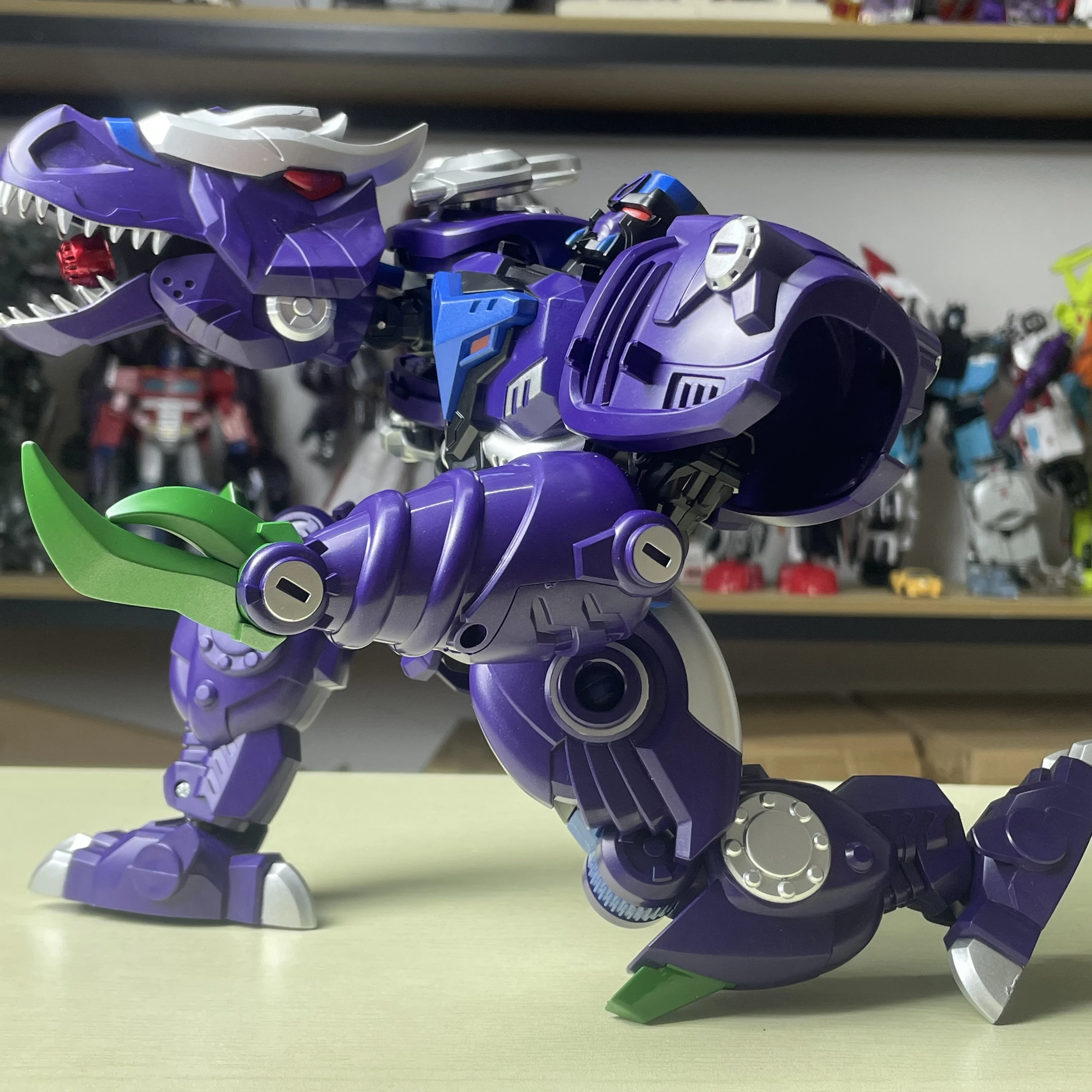 LiJiang XT-1611 Transformação Tiran T-REX Dinossauro Deformação Brinquedo BW Beast Wars 24,5 cm Bonecos de Ação