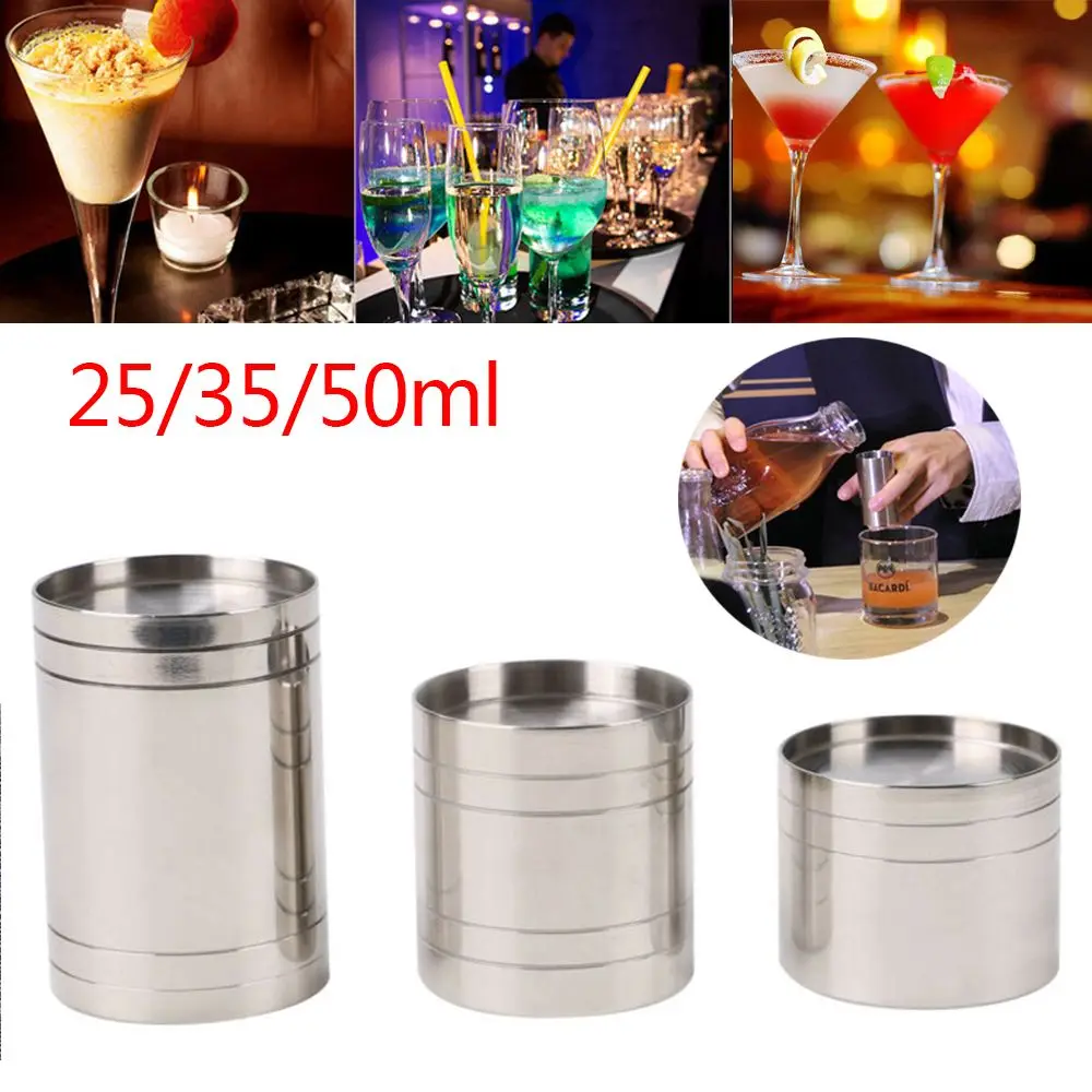 25/35/50ml Drinkware Barware Stainless Steel Kitchen Gadgets Bar Accessories Measure Cup Cocktail