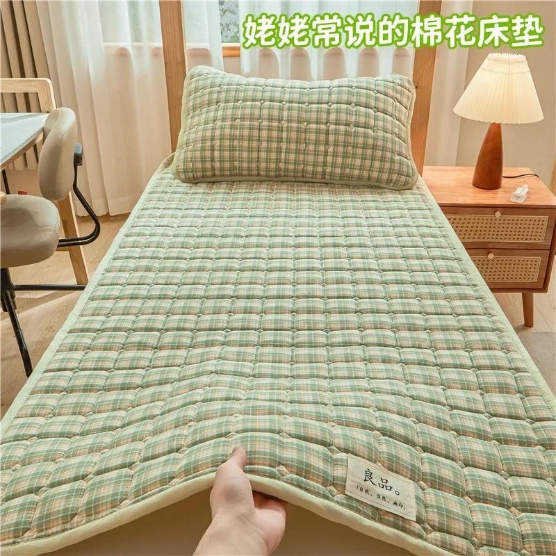 1pc Modern Simplicity Bed Sheet Bedspread Single Double Soft Thin Fold Mattress Toppers Tatami Floor Quilted Mat