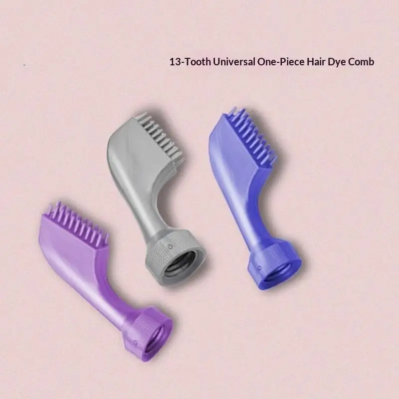 13-Tooth Universal Hair Dye Refillable Applicator Comb Brush Dispensing Coloring Hairdressing Styling Tool