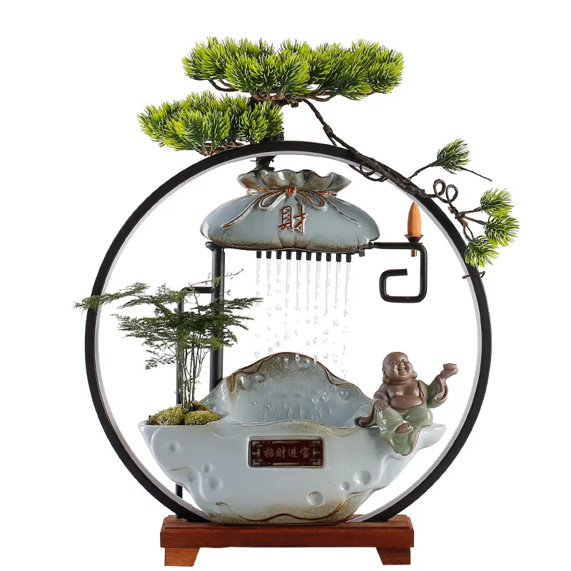 LMM water circulation fountain living room office desktop bar high-end housewarming opening gift