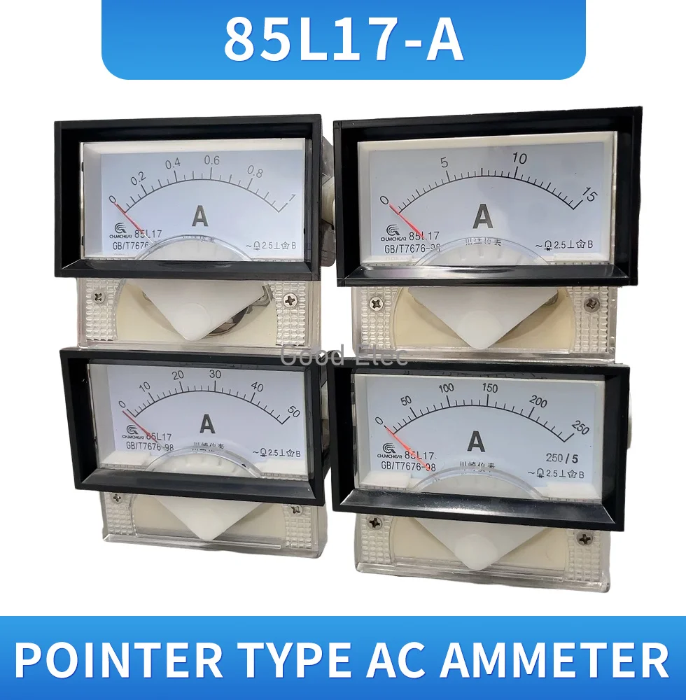 85L17 AC 1A 2A 3A 5A 10A 15A 20A 30A 50A 75A Analog Ammeter Panel Current Amper Meter Pointer Diagnostic-too