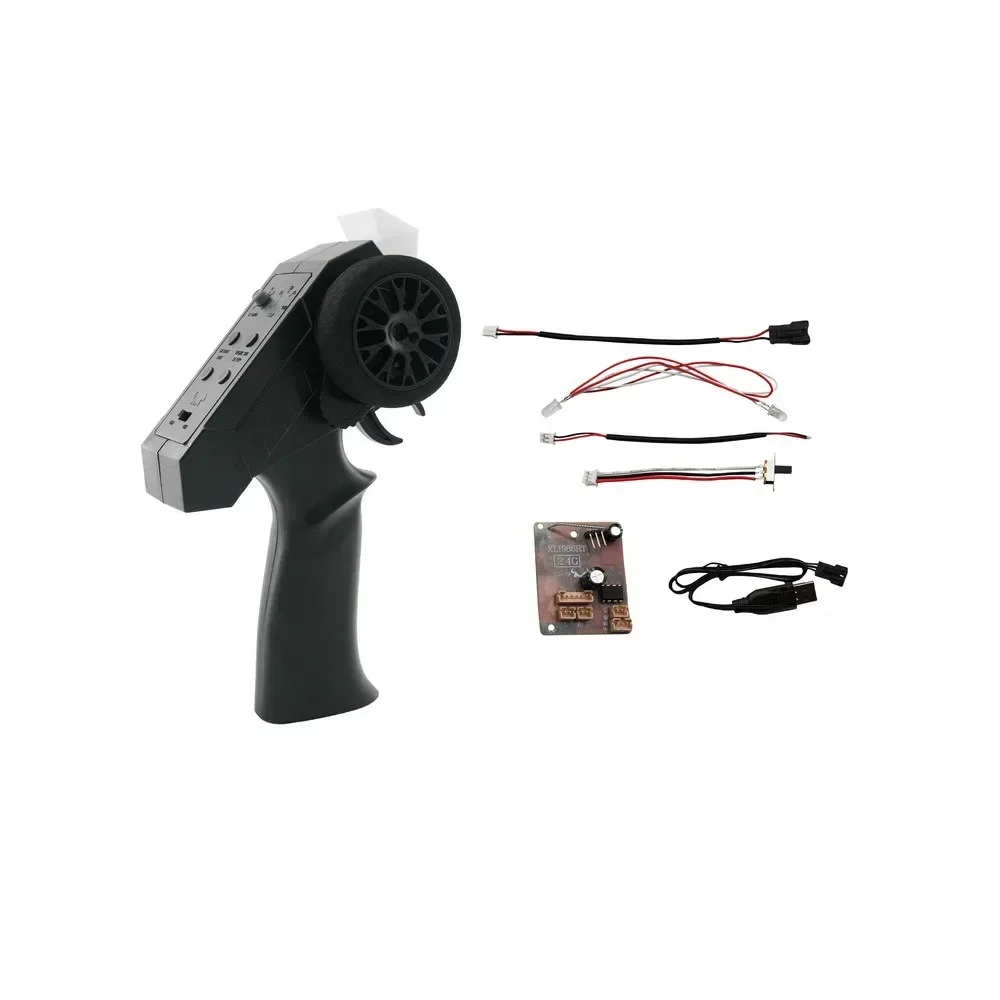 Conjunto de transmissor e receptor de controle remoto 2.4G para carro MN D90 MN99S MN98 MN78 MN82 MN128 MN168 WPL C14 C24 B14 B24 B16 B36 RC