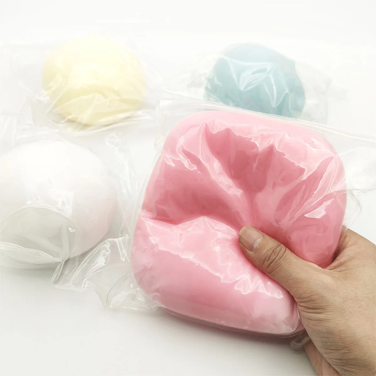 10 cm Mochi Taba Squshy Extra großer Riesenflüssigkeitskäseball, langsamer Rückprall, Stressball für Erwachsene, Stressabbau, Kinder, Festival, Paty-Geschenk