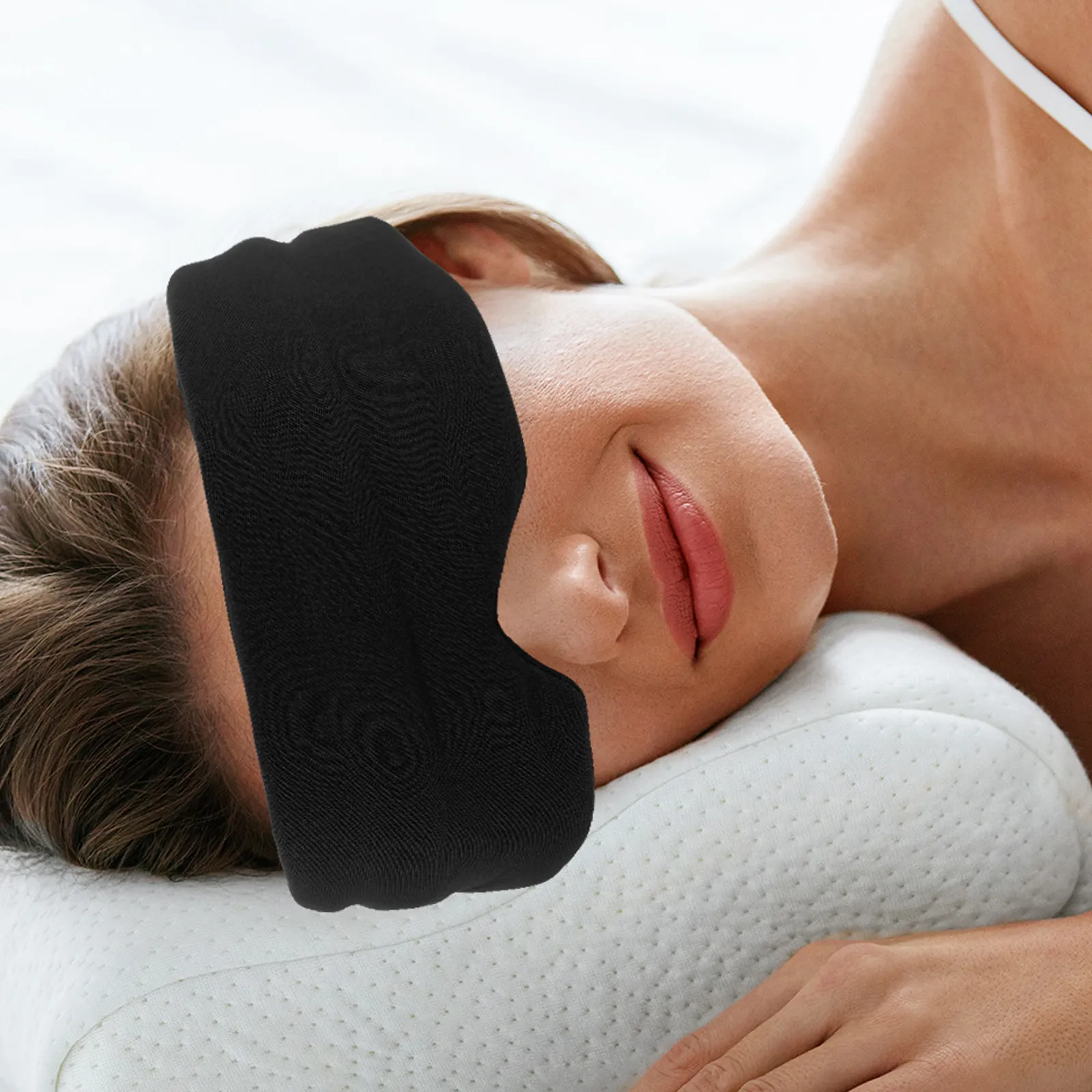 

1 шт. маска для сна из мягкого, приятного для кожи материала, удобная, для ночного сна, домашнего отдыха, портативная защита для глаз