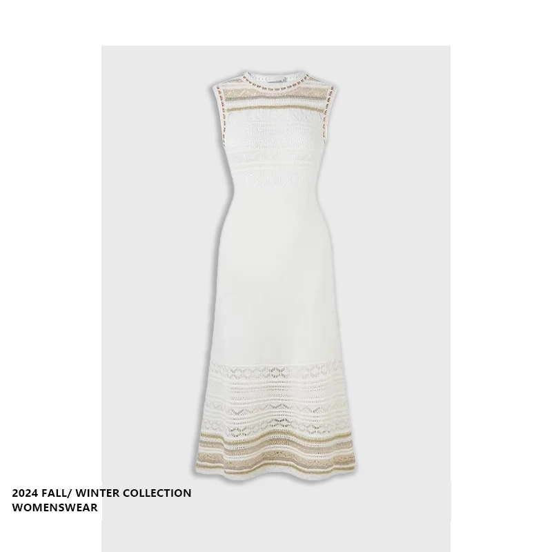 

Forever 2 Vintage Ele Svel Chain Knitted Dr Women Summer Commute Sle Single Piece Other Material 00%