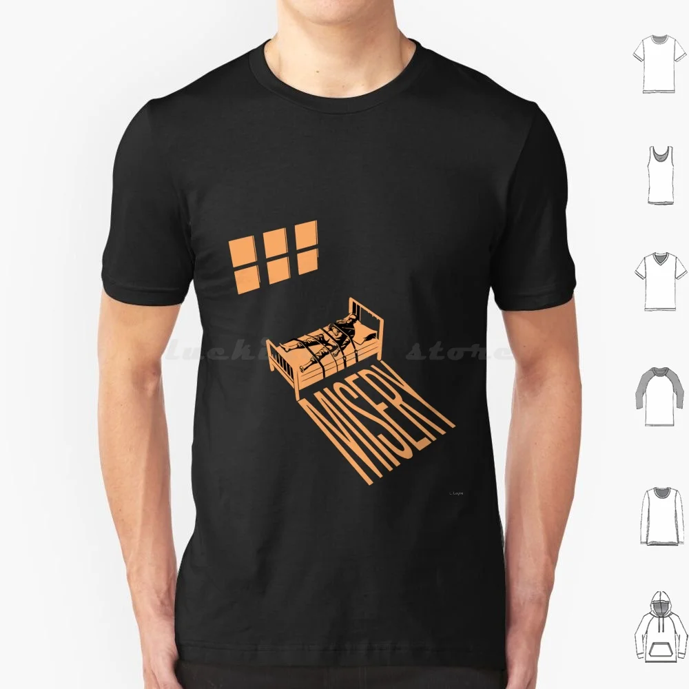 Misery-Stephen King Horror Movie Artwork T Shirt Cotton Men Women DIY Print Misery Stephen King Horror Movie Scary Dark Window