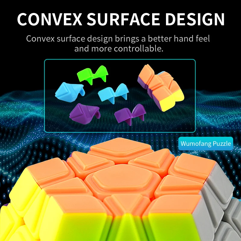 [Picube] MoYu Meilong Strange-shape Magic Cube Four Leaf Clover Double Skewb Polaris Maple Leaves Skewb Puzzle Education