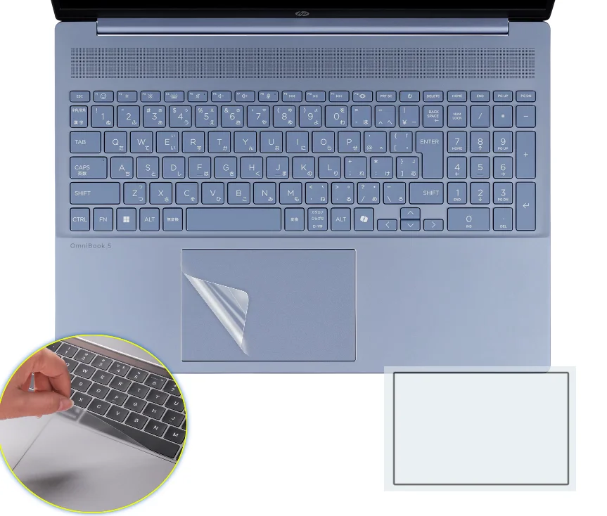 Matte Touchpad Protective Sticker Protector TOUCH PAD  For HP OmniBook 5 Laptop 16-ba1123TU 16-ba1000 16-ba1123tu 16-ba 1024tu