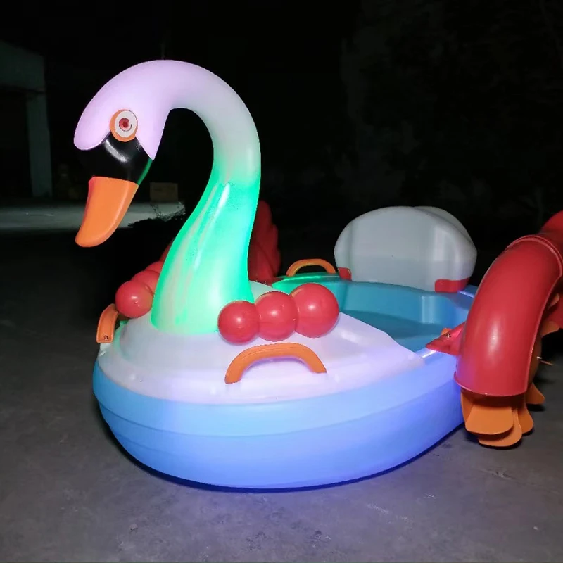 Factory price electric dual use swan battery kids hand paddle boat for adults