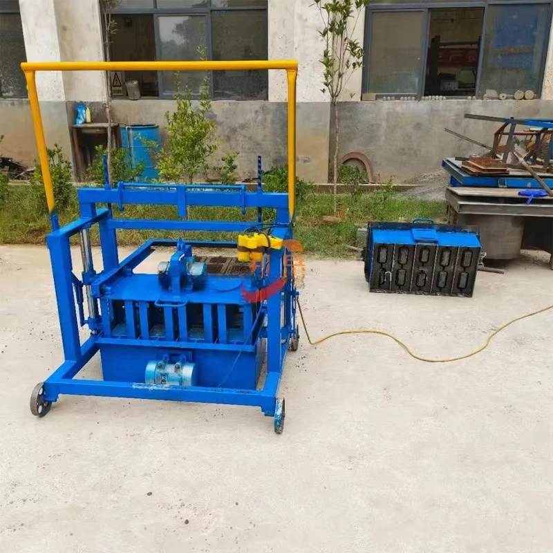Small Mobile Brick Making Machine 2-45 Concrete Brick Making Machine Curbstone Briquetting Machine