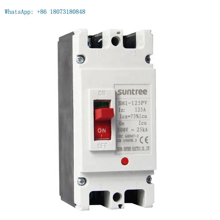 High Quality Electric DC 2P 500V Molded Case Circuit Breaker 100 amp MCCB Price