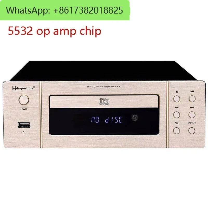 Flagship CD Player: Bluetooth 5.0 USB DTS HD Lossless HIFI CD Audio Player, Dual RCA Output, Digital Optical Coaxial Output