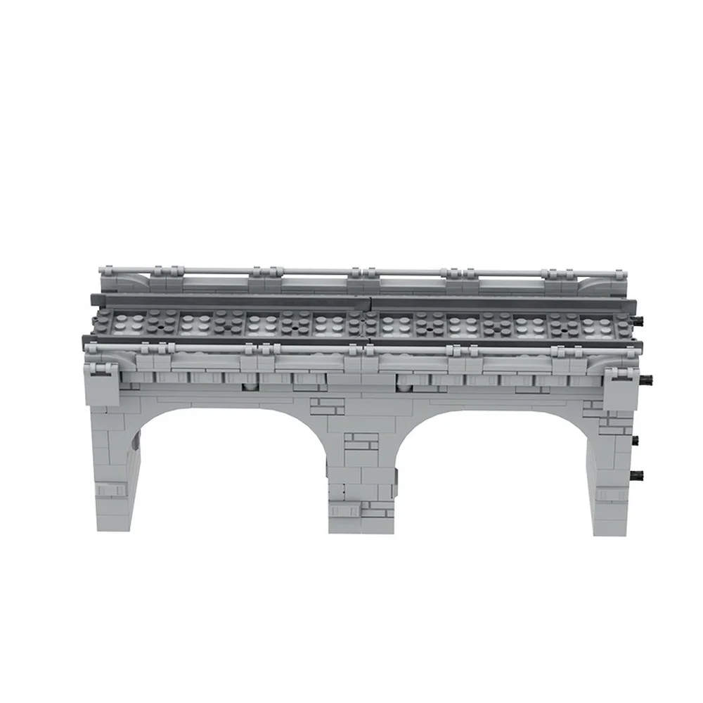 Viaduct Trestle Train Track Arch Bridge Traffic Road Street View Model Blocks DIY Educational Toy Assembling Bricks Child Gift