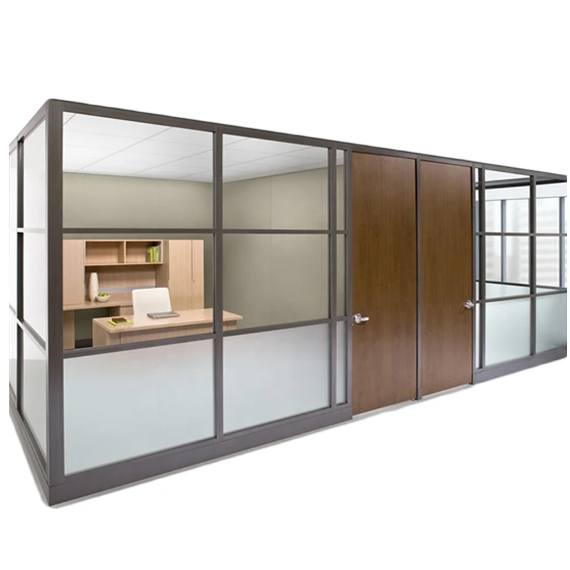 OEM Design Aluminum Frame Office Partitions For Glass Wall