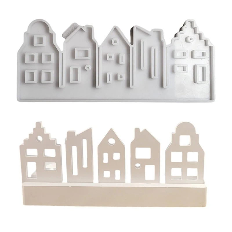 Christmas House Decoration Molds Portable Silicone Insert House Decoration Molds For Artistic Holiday Projects Drop shipping