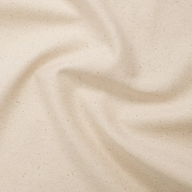 Imported beige fine twill linen textured fabric wholesale for spring and summer dresses, suits, designer clothing materials
