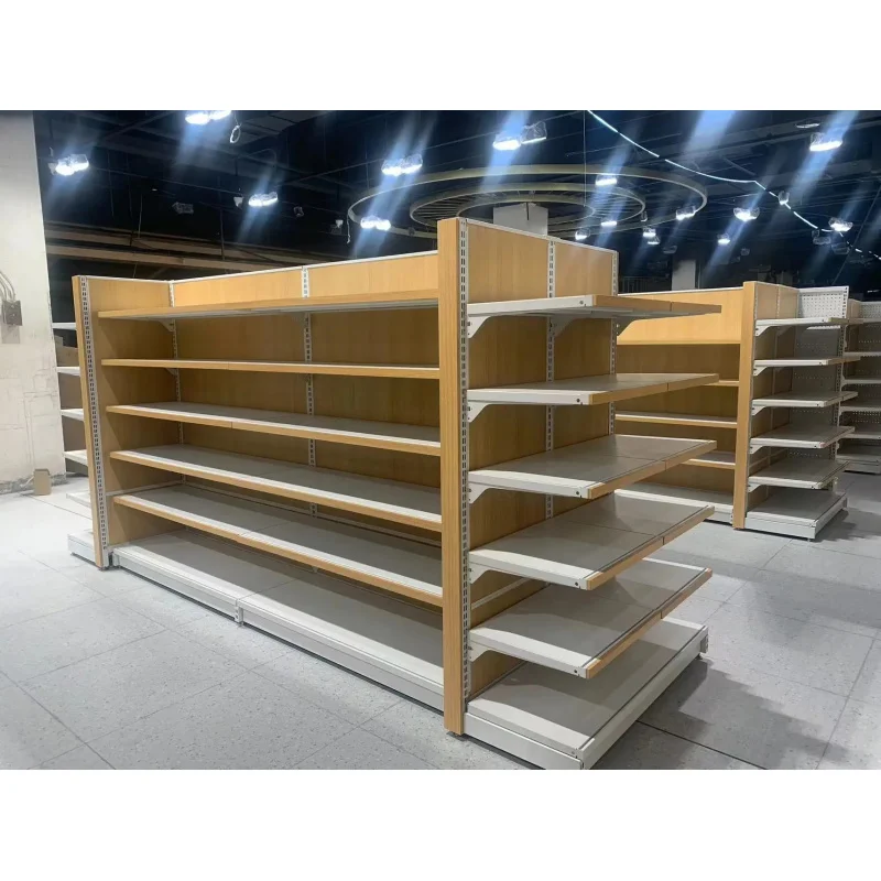 custom.Xinde Light Duty Stainless Steel Supermarket Display Racks Customizable Sizes 30-50KG Capacity