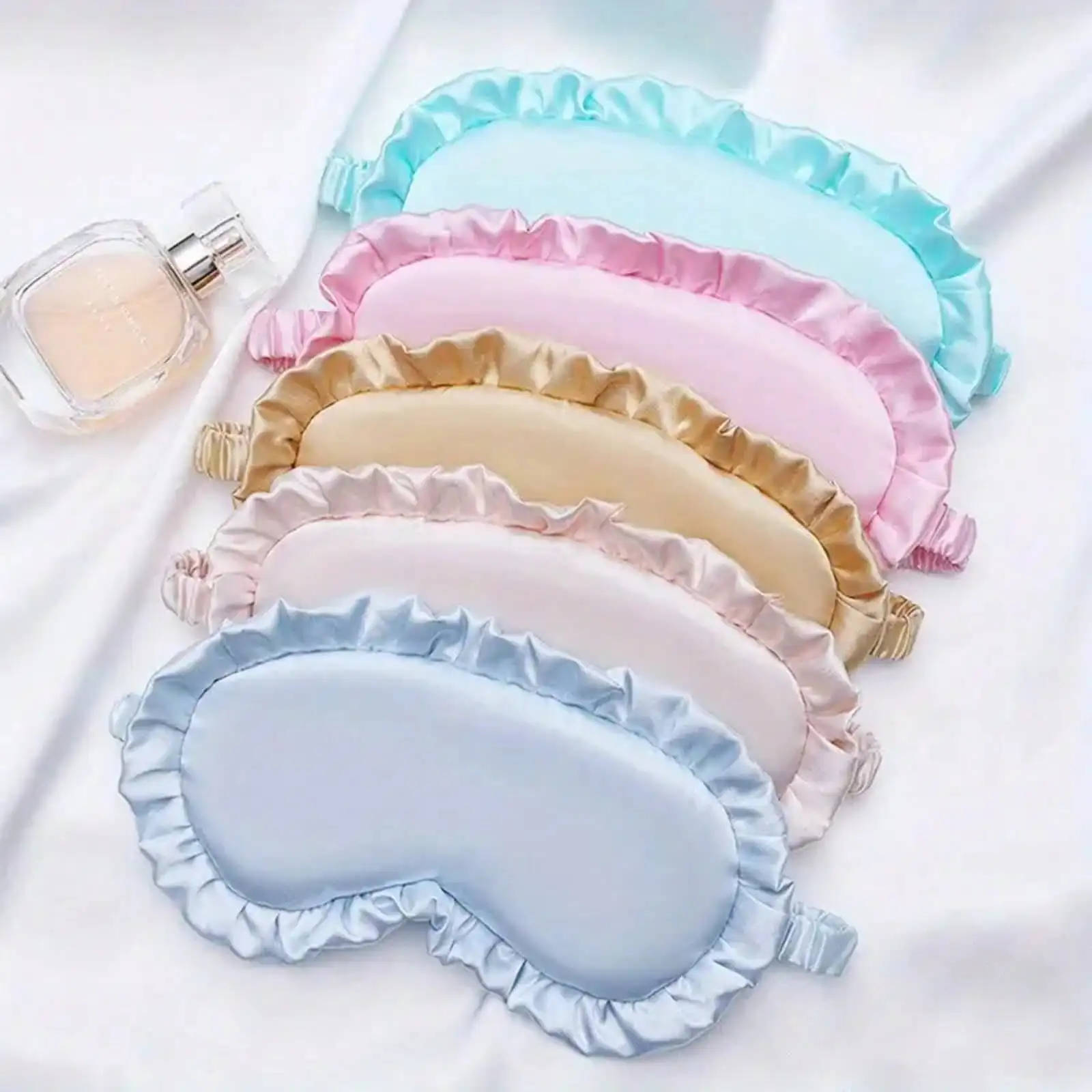 

Lace Eye Mask, Sleep Elastic Strap Light Blocking No Pressure Travel Embroidery Eye Mask