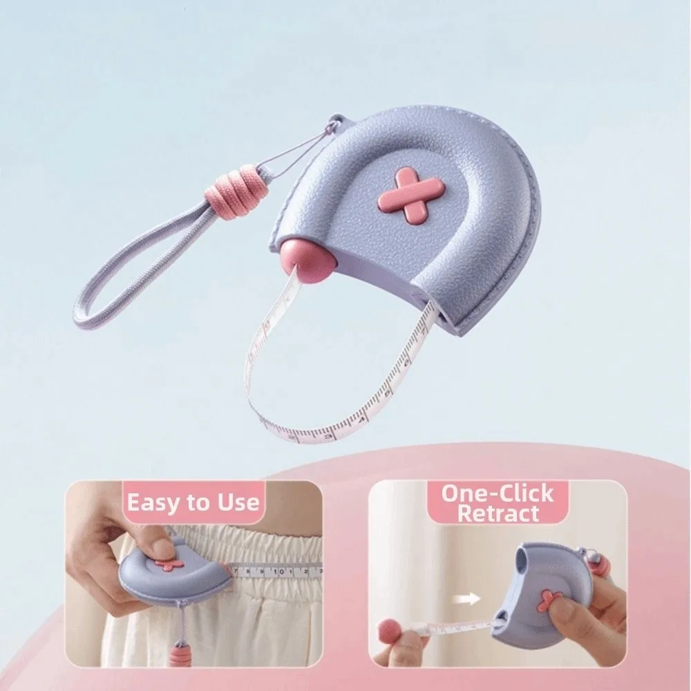 Portable Soft Tape Measure Automatic Retractable Magnetic Clasp Body Measuring Tape Multi-functional Easy To Use