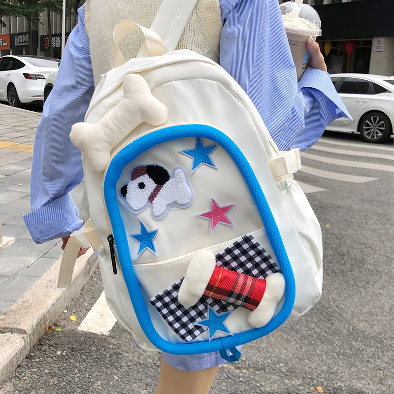 

Backpack for girls, Korean version, campus college style Japanese cartoon girl, high school student, college backpack