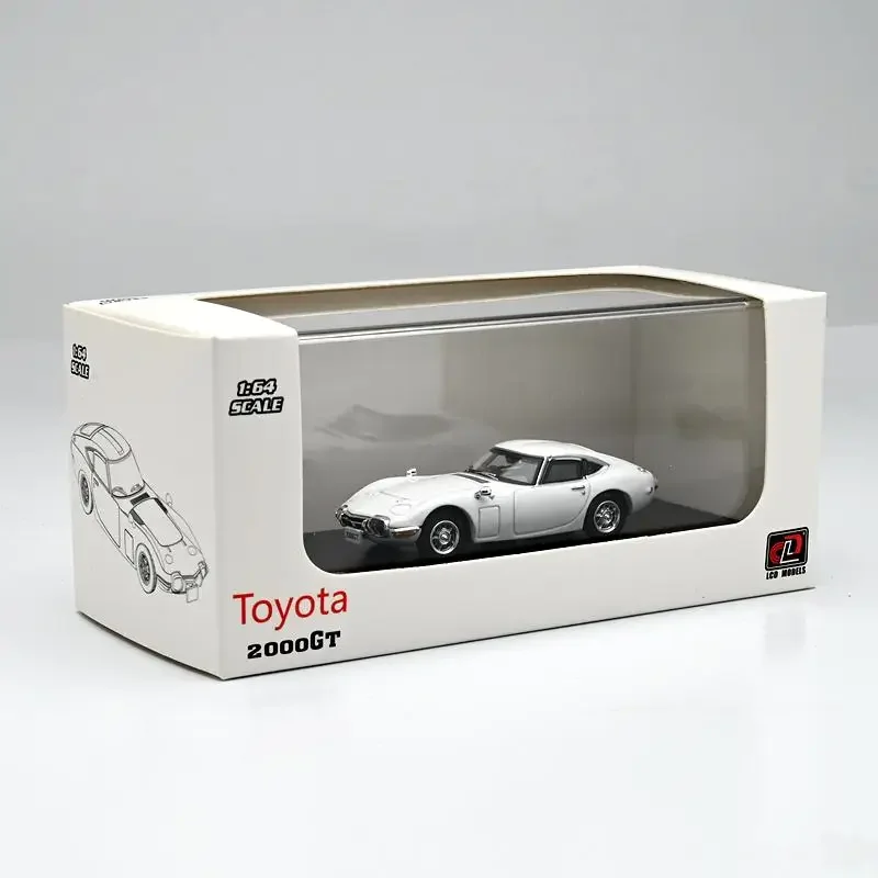 LCD 1:64 Toyota 2000GT classic car alloy static model, children's collection of decorative toys, a New Year gift to friends.