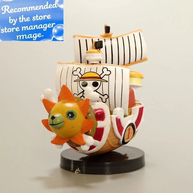 

One Piece Anime Ship Model Toy - Luffy's Super Cute Mini Boat THOUSANDSUNNY Going Merry Assembled Action Figure Collectible Gift