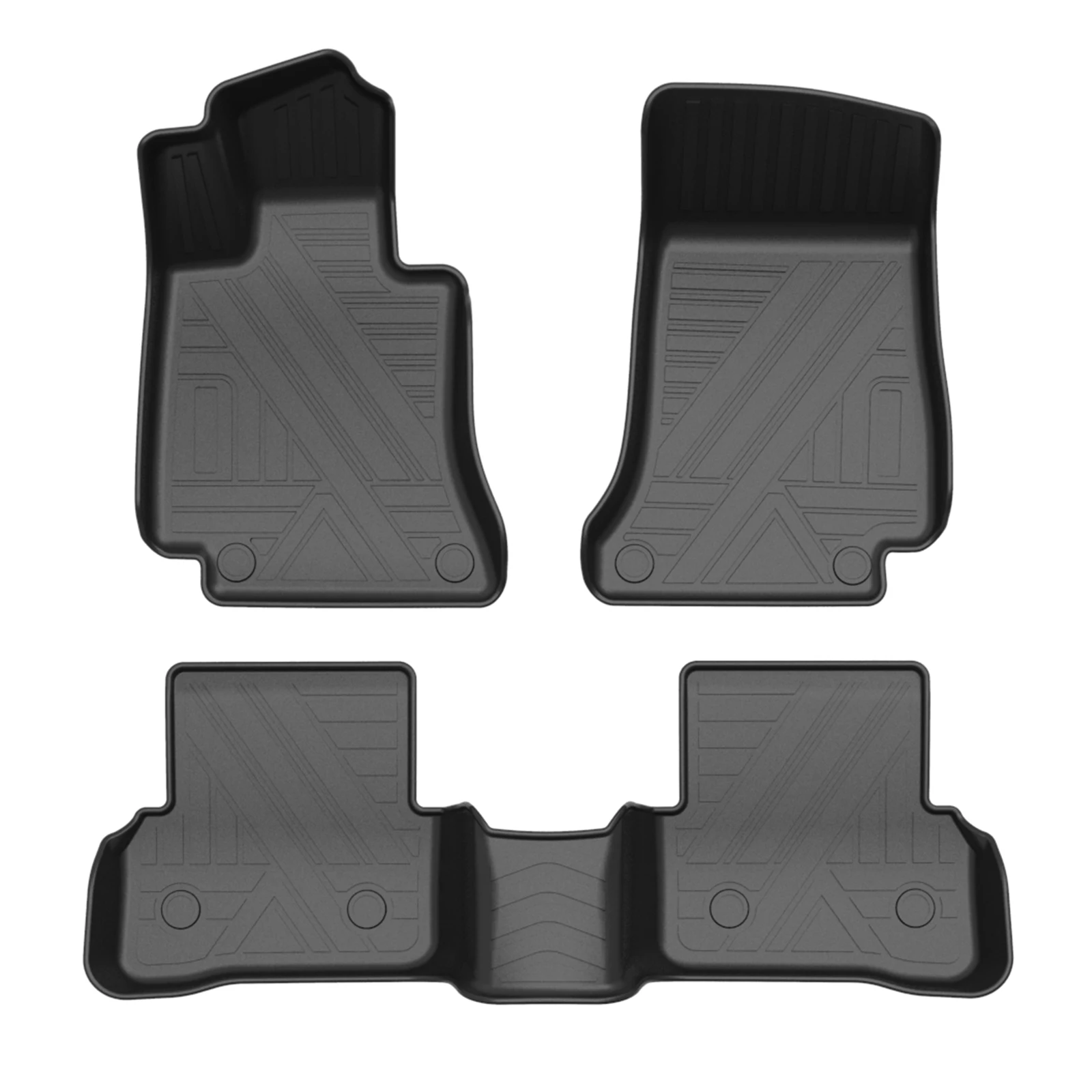 

TPE 3d rubber floor mats For Mercedes-Benz C-class 2014-2021 Standard axis Car Mat Waterproof Carpet