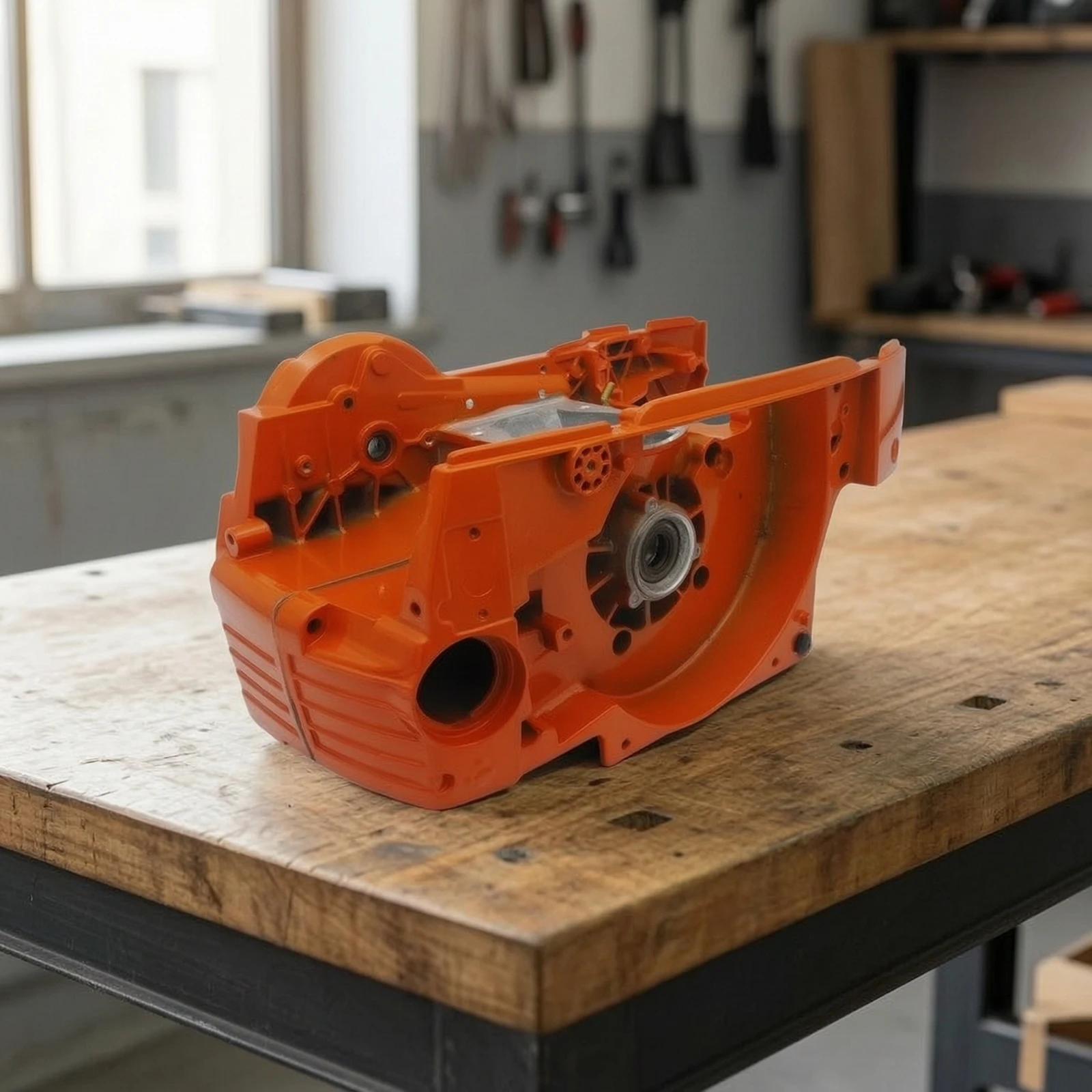 Crankcase Engine Housing High Accuracy Chainsaw Crankcase Molded Reinforced for Mechanics, Equipment Refurbishment