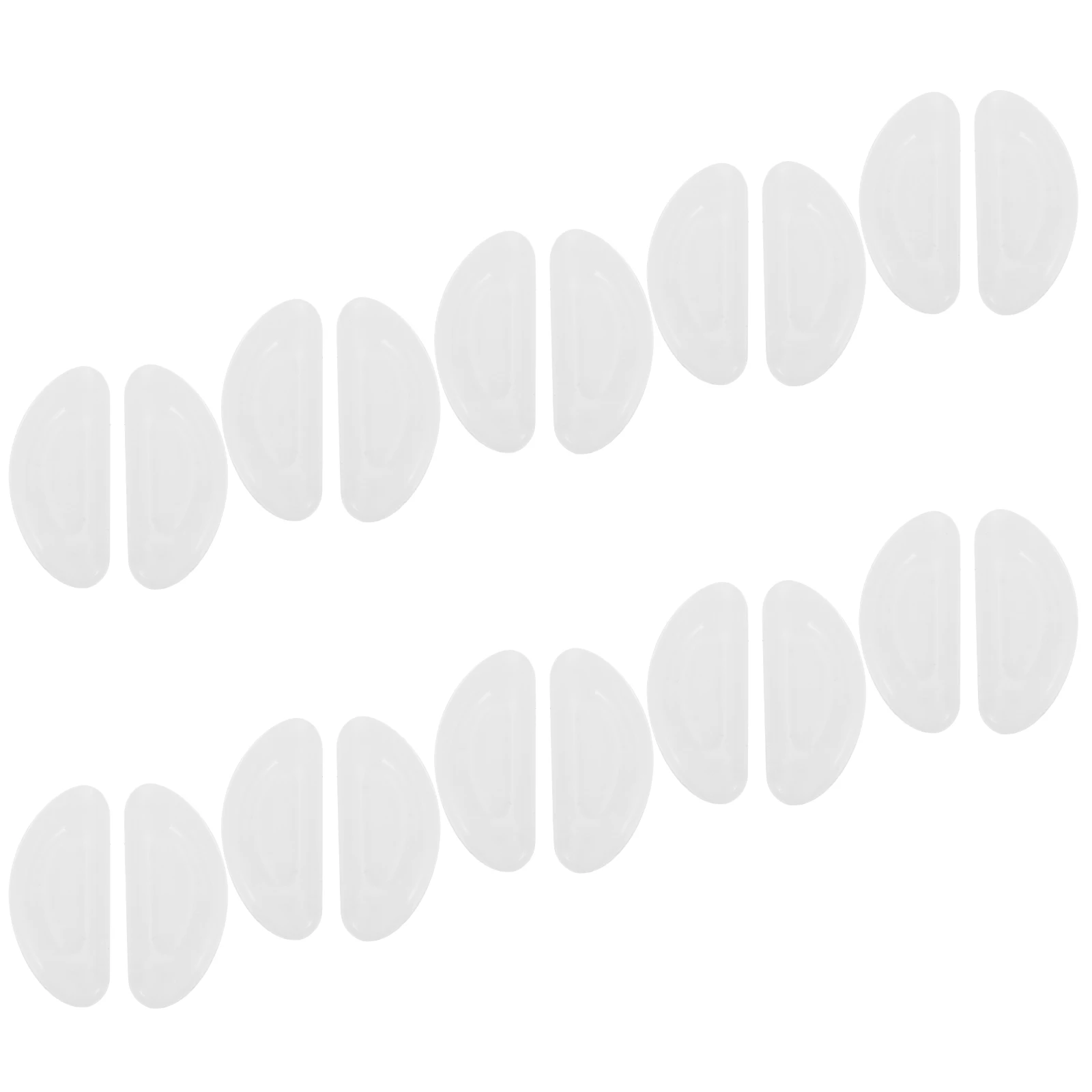

10 Pairs Silicone Glasses Nose Pads Adhesive Replacement NonSlip Stick On Clear For Long Wear Comfort Compatible Various Frames
