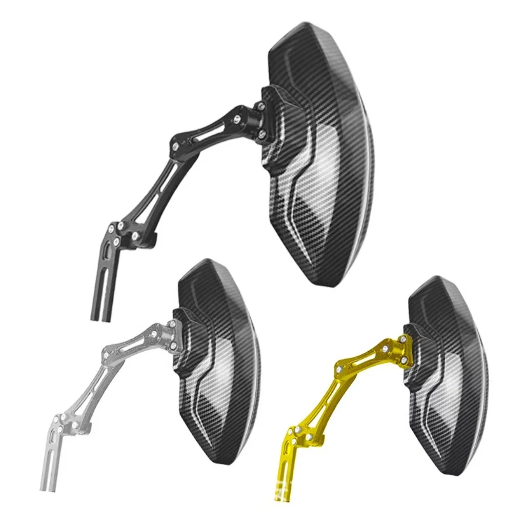 Universal Motorcycle & Electric Bicycle Rear Fender Bracket: 10" Tire Compatible, 360° Rotatable & Adjustable Aluminum Wing