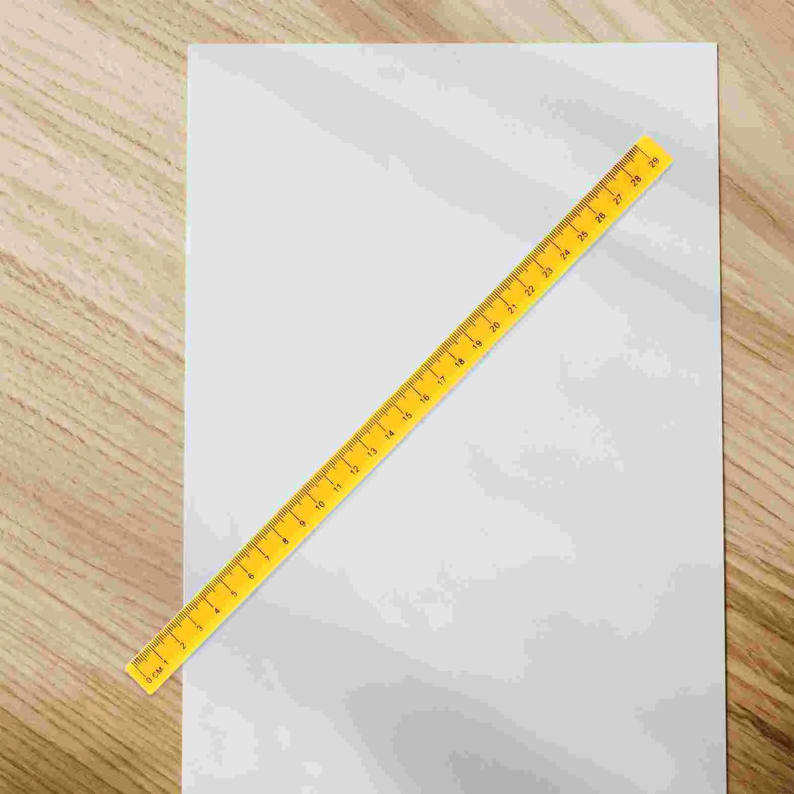 5 Pcs Children's Drawing Board Office Ruler Plastic Rulers Learning Straight Magnetic Students Household