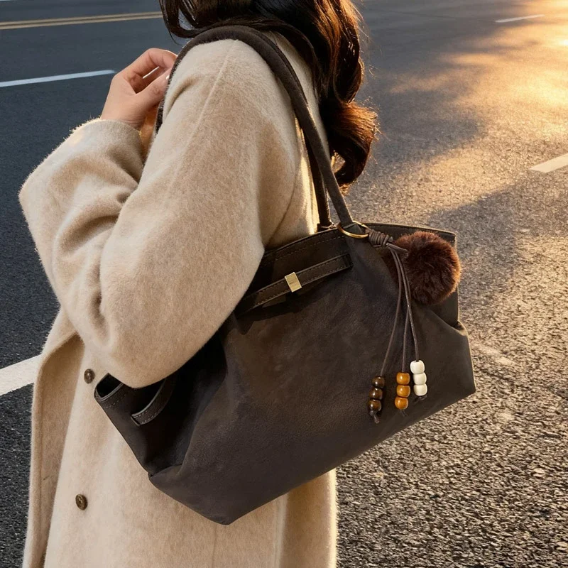 

Designer Inspired Genuine Leather Shoulder Bag Ladies, Elegant Crossbody Messenger Purse Women Tote Handbag Chic