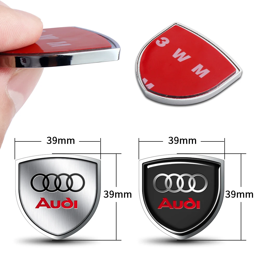 Car Body Side Door Window Metal Badge Decorative Decal For Audi Sline A1 A2 A3 A4 A5 A6 A7 A8 8P B6 B7 B8 Q3 Q5 Q7 Rlines RS S1