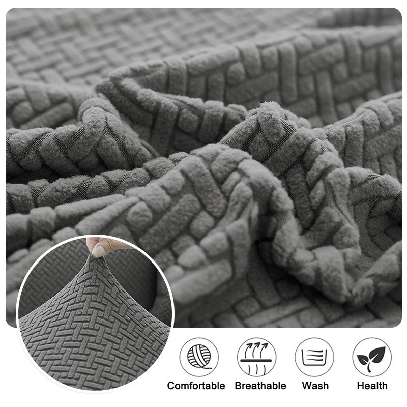 Thick Jacquard Sofa Seat Cushion Cover Funiture Protector Stretch Couch Covers ForLiving Room Removable Seat Slipcover Kids Pets