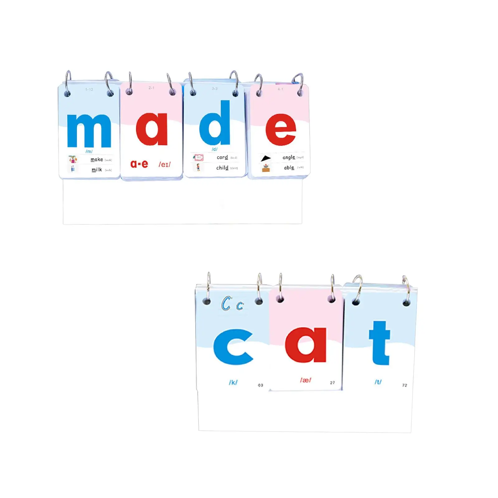 

Phonics Alphabet Calendar Flash Cards Learn Word Vowel Consonant Sight Word Flash Cards for Boys Girls Holiday Gift Children