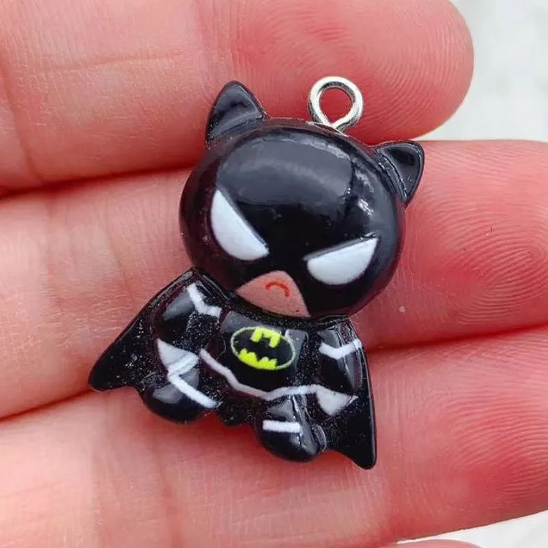 10pcs Resin Charms Cartoon Cute Character Pendant For Earring Keychain Diy Crafts Jewelry Making