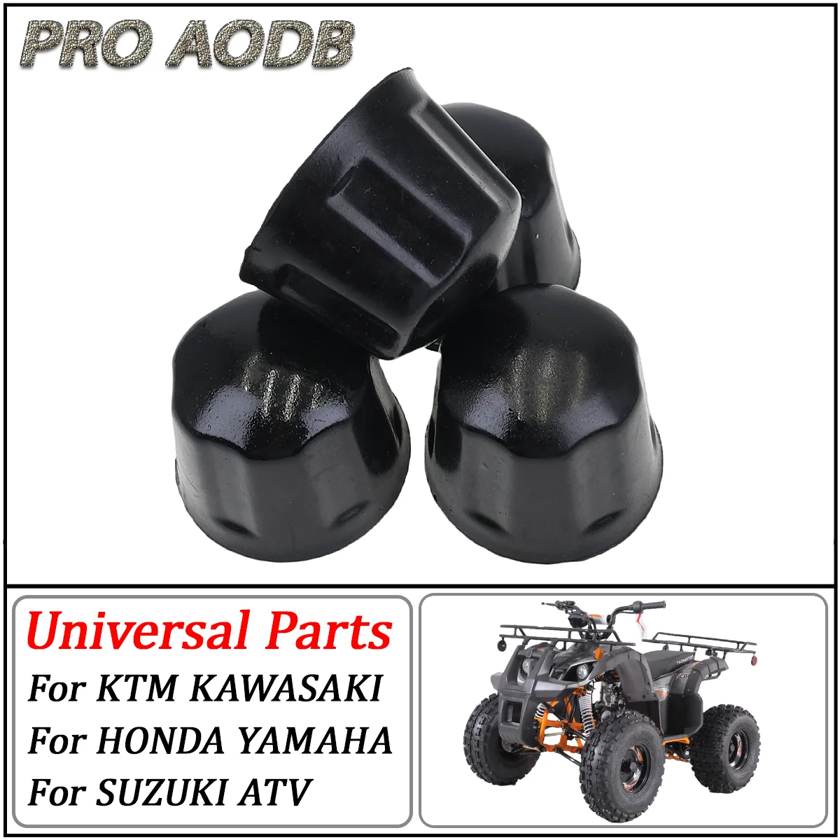 

4 Pcs/lot ATV Rubber Dust Nuts Covers Dust Protector For 50cc 70cc 110cc 125cc Quad Bike ATV Go Kart Dust Protector Accessories