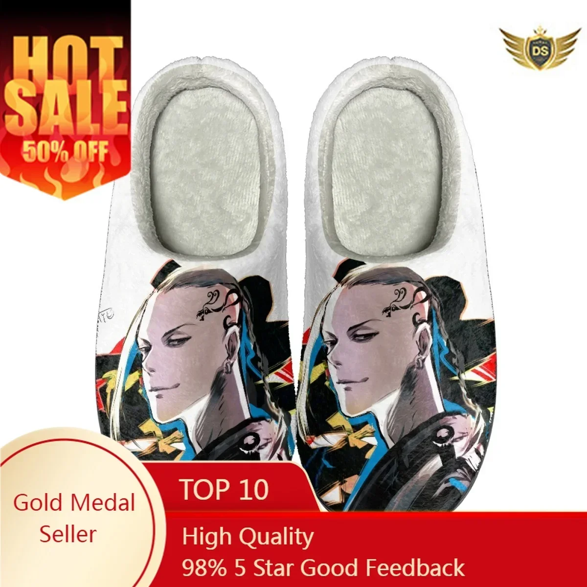 

Anime Tokyo Revenge Casual Home Slippers Bedroom Non-slip Footwear Print On Demand Winter Warm Cozy Cotton Slippers for Women