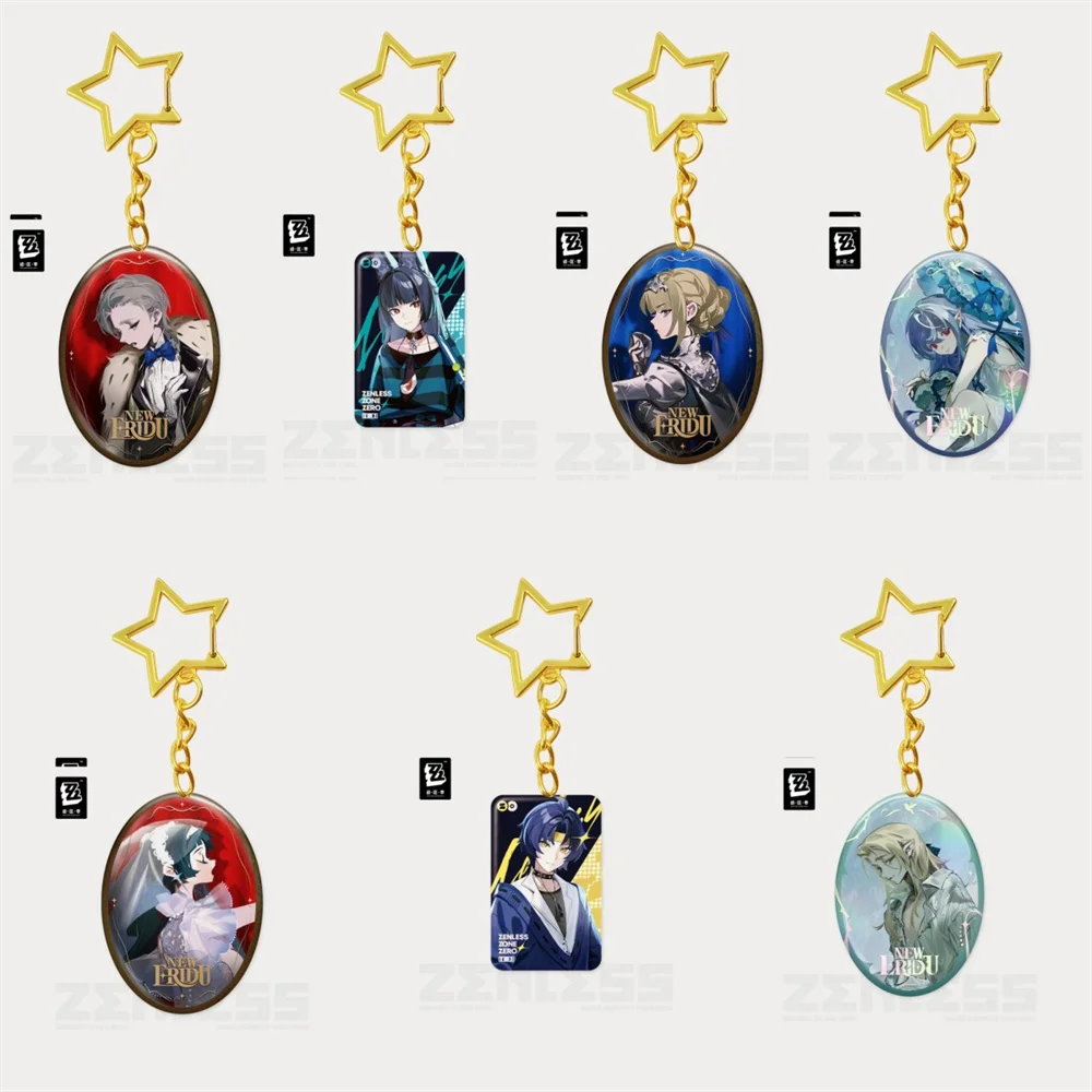 6CM HOT Anime Zenless Zone Zero Acrylic Keychain Model Cosplay Characters Ornament Accessories Good Collection Gifts